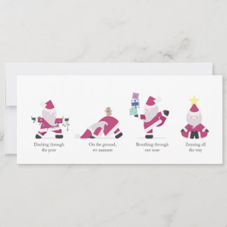 Yogi Santa Funny Yoga Pun Kaart kerstfeestdag