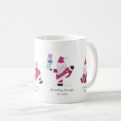 Yogi Santa Funny Yoga Pun Kaart kerstfeestdag Koffiemok (Voorkant rechts)