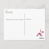 Yogi Santa Funny Yoga Pun Kerstfeestdag Briefkaart (Achterkant)