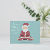 Yogi Santa - gepersonaliseerd Briefkaart (Staand voorkant)