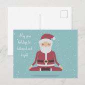 Yogi Santa - gepersonaliseerd Briefkaart (Voorkant / Achterkant)