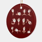 Yogi santa keramisch ornament (Links)