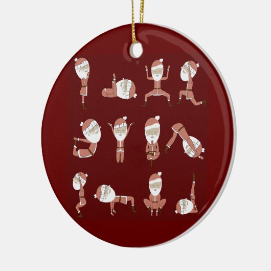 Yogi santa keramisch ornament (Links)