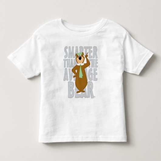 Yogi "Slimmer dan de gemiddelde beer" Kinder Shirts (Voorkant)