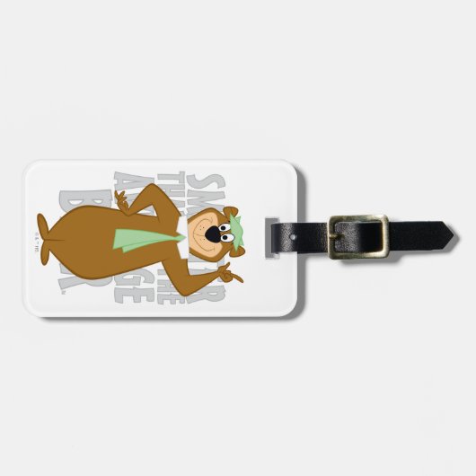 Yogi "Slimmer dan het gemiddelde Beer" Bagagelabel (Voorkant horizontaal)