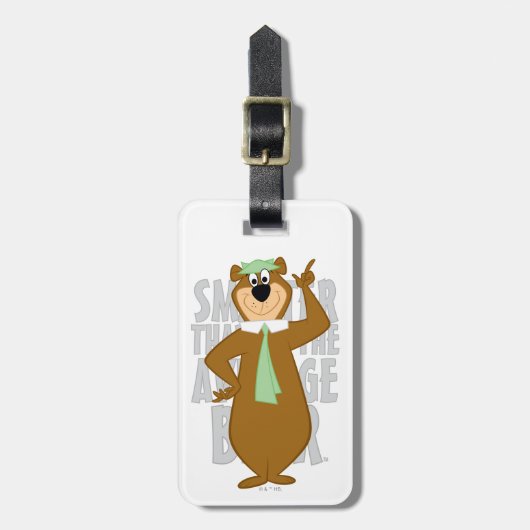 Yogi "Slimmer dan het gemiddelde Beer" Bagagelabel (Voorkant verticaal)