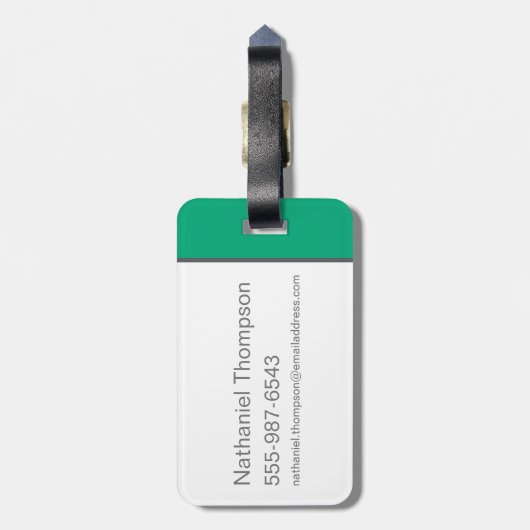 Yogi "Slimmer dan het gemiddelde Beer" Bagagelabel (Achterkant verticaal)