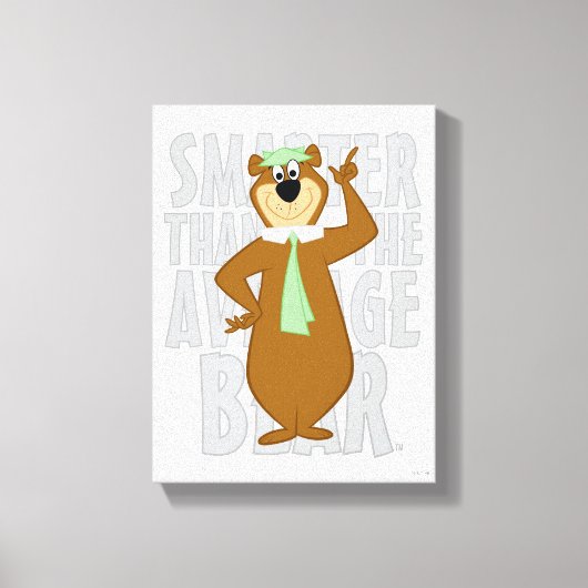 Yogi "Slimmer dan het gemiddelde Beer" Canvas Afdruk (Voorkant)