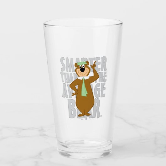 Yogi "Slimmer dan het gemiddelde Beer" Glas (Voorkant)