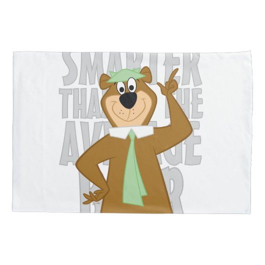 Yogi "Slimmer dan het gemiddelde Beer" Kussensloop (Achterkant)