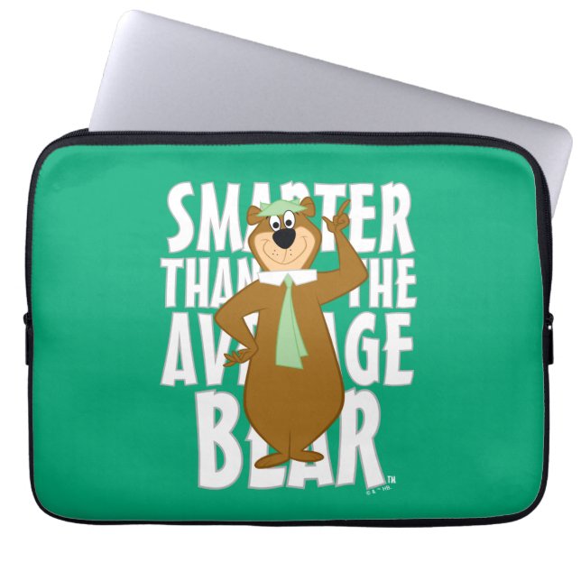 Yogi "Slimmer dan het gemiddelde Beer" Laptop Sleeve (Voorkant)