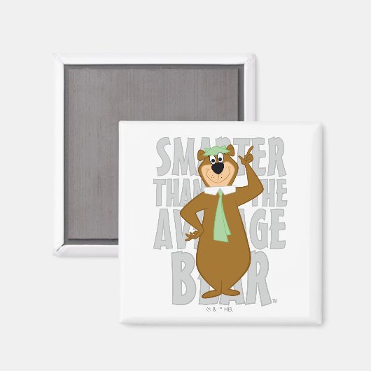 Yogi "Slimmer dan het gemiddelde Beer" Magneet (Voorkant / Achterkant)