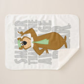 Yogi "Slimmer dan het gemiddelde Beer" Sherpa Deken (Voorkant (horizontaal))