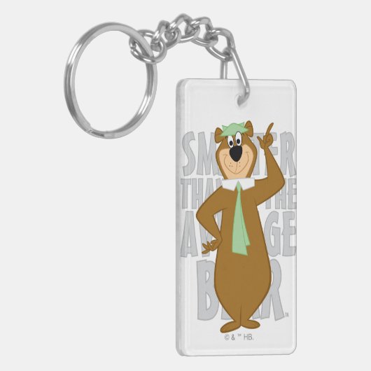 Yogi "Slimmer dan het gemiddelde Beer" Sleutelhanger (Voorkant Links)