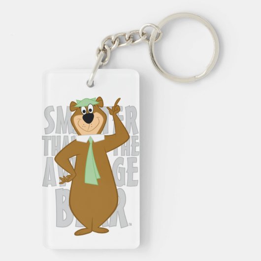 Yogi "Slimmer dan het gemiddelde Beer" Sleutelhanger (achterkant)