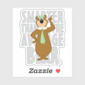 Yogi "Slimmer dan het gemiddelde Beer" Sticker (Vel)