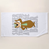 Yogi "Slimmer dan het gemiddelde Beer" Strandlaken (Voorkant)