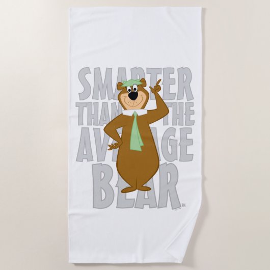 Yogi "Slimmer dan het gemiddelde Beer" Strandlaken (Voorkant)