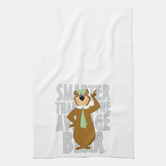 Yogi "Slimmer dan het gemiddelde Beer" Theedoek (Verticaal)