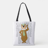 Yogi "Slimmer dan het gemiddelde Beer" Tote Bag (Achterkant)