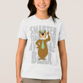 Yogi "Slimmer dan het gemiddelde Beer" Tri-Blend Shirt (Voorkant)