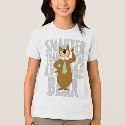 Yogi "Slimmer dan het gemiddelde Beer" Tri-Blend Shirt (Voorkant)