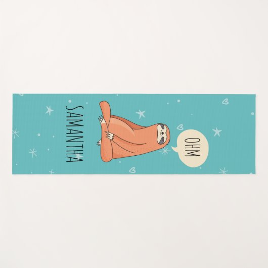 Yogi Sloth Yogamat (Voorkant (horizontaal))