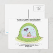 Yogi Turtle - "omarmen van je negatieve emoties" Briefkaart (Voorkant / Achterkant)