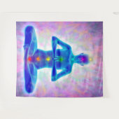 yogi, yoga, het chakra systeem, energie, chi, aura wandkleed (Voorkant (horizontaal))