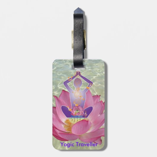 Yogic Traveler Bagagelabel (Achterkant verticaal)