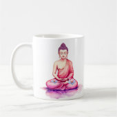 Yogini / Buddha Watercolor Cup, Meditation Koffiemok (Links)
