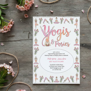 Yogis & Posies Tuin Yoga Bloemschikken Feestje Kaart