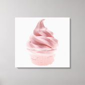 Yogurt, bevroren canvas afdruk (Voorkant)