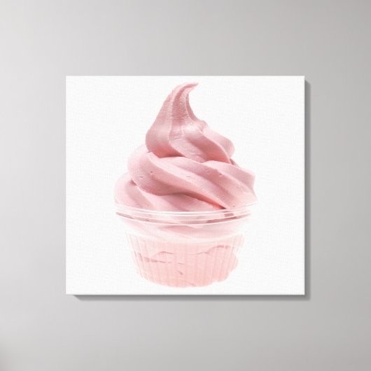 Yogurt, bevroren canvas afdruk (Voorkant)