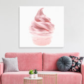 Yogurt, bevroren canvas afdruk (Insitu (Woonkamer))
