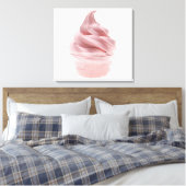 Yogurt, bevroren canvas afdruk (Insitu (Slaapkamer))