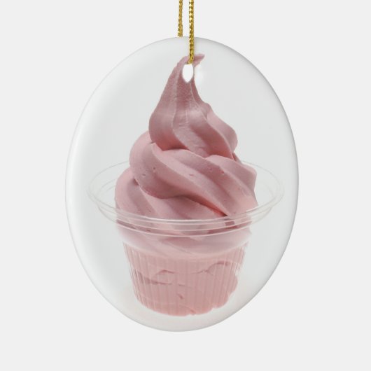 Yogurt, bevroren keramisch ornament (Rechts)