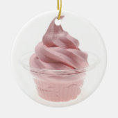Yogurt, bevroren keramisch ornament (Voorkant)
