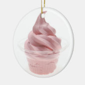 Yogurt, bevroren keramisch ornament (Links)