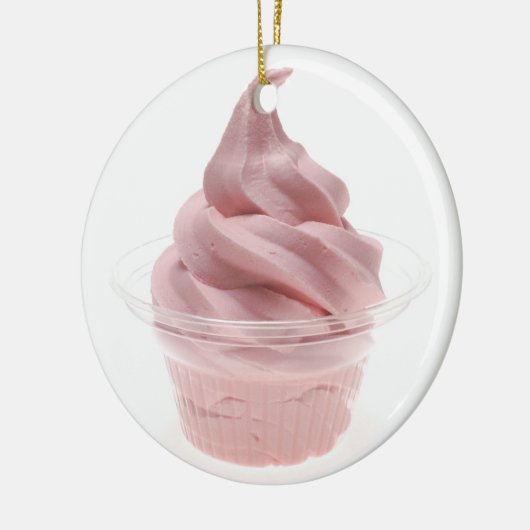 Yogurt, bevroren keramisch ornament (Links)