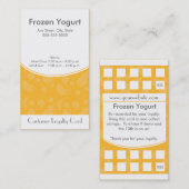 Yogurt Loyalty Visitekaartje, bevroren (Voorkant / Achterkant)