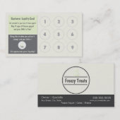 Yogurt Loyalty Visitekaartje, bevroren (Voorkant / Achterkant)