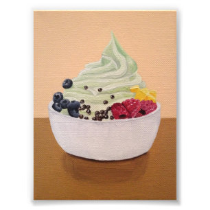 Yogurt Print bevroren Foto Afdruk