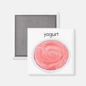 Yogurt Refkoelkast Magnet (Voorkant / Achterkant)