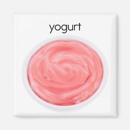 Yogurt Refkoelkast Magnet (Voorkant)