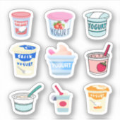 Yogurt Stickers (Voorkant)