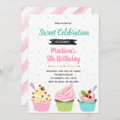 Yogurt-uitnodiging, bevroren kaart (Voorkant / Achterkant)