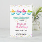 Yogurt-uitnodiging, bevroren kaart (Staand voorkant)