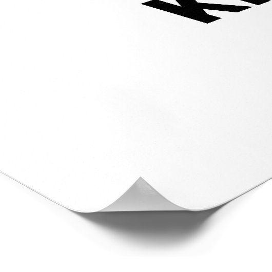 Yogurta zal me uitmoorden Funny Yogurt Pun Poster (Hoek)