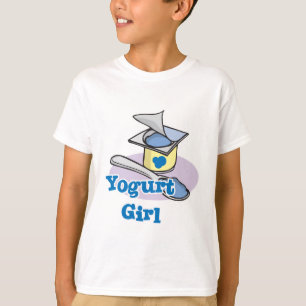 Yogurtmeisje blauwe bessen yoghurt t-shirt